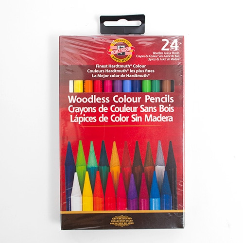 Koh-I-Noor, Sets, Colored Pencils, Art & School, Progresso, 24 color, Woodless, 85108